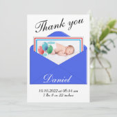 Vielen Dank für Ihre Geburtshilfekarte Einladung (Stehend Vorderseite)