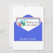 Vielen Dank für Ihre Geburtshilfekarte Einladung (Rückseite)