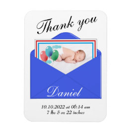 Vielen Dank für Ihre Geburtshilfekarte Magnet