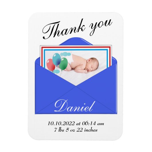 Vielen Dank für Ihre Geburtshilfekarte Magnet (Vertikal)