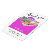 Vielen Dank für Ihre Geburtshilfekarte Magnet (Linke Seite)