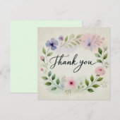 Vielen Dank für Ihre Gedanken Print Design Einladung (Vorne/Hinten)