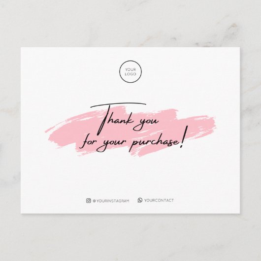 Vielen Dank für Ihre gekaufte Postkarte (Vorderseite)