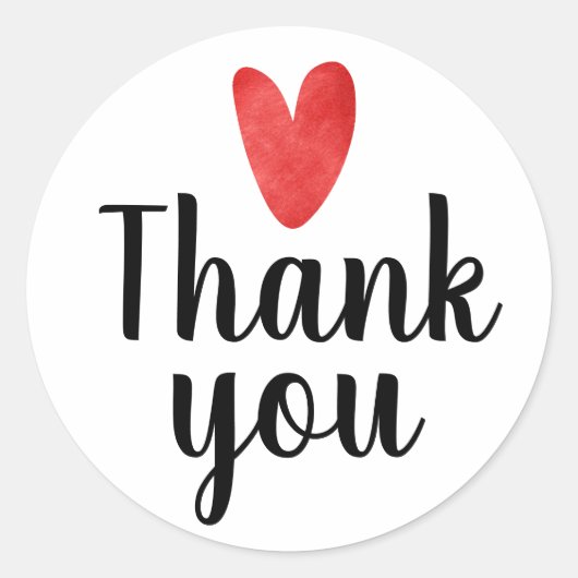 Vielen Dank für Ihre Geschäftsaufkleber Runder Aufkleber (Vorderseite)