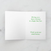 Vielen Dank für Ihre geschätzte Gästekarte Dankeskarte (Innenseite)