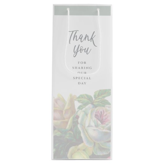 Vielen Dank für Ihre Geschenktasche Geschenktüte Für Weinflaschen (Vorderseite)