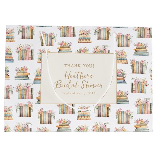 Vielen Dank für Ihre Geschenktasche Große Geschenktüte (Rückseite)