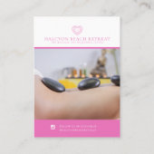 Vielen Dank für Ihre Gesundheit Foto Werbeaktion 2 Visitenkarte (Rückseite)