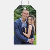 Vielen Dank für Ihre Green und Gold Foto Gastgesch Geschenkanhänger (Rückseite)