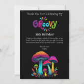 Vielen Dank für Ihre Groovy Psychedelic farbige Pi Einladung (Vorderseite)