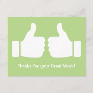 Vielen Dank für Ihre großartige Arbeit Postkarte