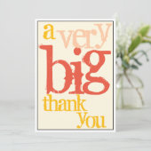 Vielen Dank für Ihre große Boss-oder Personal-Wert Dankeskarte (Stehend Vorderseite)