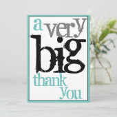 Vielen Dank für Ihre große Wertschätzung für die M Dankeskarte (Stehend Vorderseite)