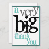 Vielen Dank für Ihre große Wertschätzung für die M Dankeskarte (Vorne/Hinten)