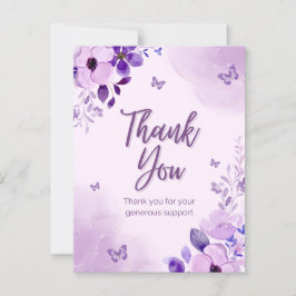 Vielen Dank für Ihre großzügige Unterstützung Postkarte