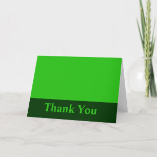 Vielen Dank für Ihre grüne Farbe Dankeskarte