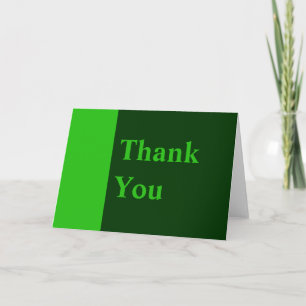 Vielen Dank für Ihre grüne Farbe Dankeskarte