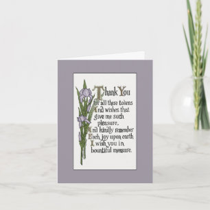 Vielen Dank für Ihre guten Wünsche Dankeskarte