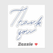 Vielen Dank für Ihre Handschrift Aufkleber (Blatt)