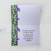 Vielen Dank für Ihre Hilfe Dankeskarte (Innenseite)