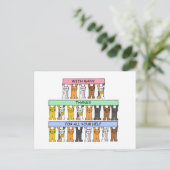 Vielen Dank für Ihre Hilfe Postkarte (Stehend Vorderseite)