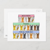 Vielen Dank für Ihre Hilfe Postkarte (Vorne/Hinten)