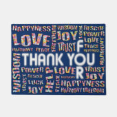 VIELEN DANK FÜR ... + Ihre Hintergrundfarbe Fußmatte (Vorderseite)