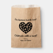 Vielen Dank für Ihre Hochzeit Cookie Pet Leckerei  Geschenktütchen (Vorderseite)