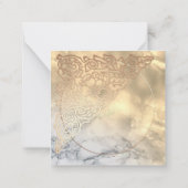 Vielen Dank für Ihre Hochzeit Custom Foto Squared  Mitteilungskarte (Rückseite)