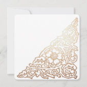 Vielen Dank für Ihre Hochzeit Custom Squared Large Mitteilungskarte (Rückseite)