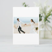 Vielen Dank für Ihre Hochzeit Dankeskarte (Stehend Vorderseite)