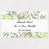 Vielen Dank für Ihre Hochzeit Etiketten (Design 1)