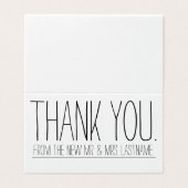 Vielen Dank für Ihre Hochzeit / frisch gezogenes B (Außenseite Aufgefaltet)