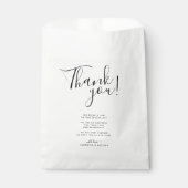 Vielen Dank für Ihre Hochzeit Geschenktütchen (Vorderseite)