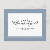 Vielen Dank für Ihre Hochzeit moderne Kalligrafie Postkarte (Vorderseite)