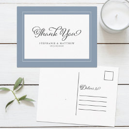 Vielen Dank für Ihre Hochzeit moderne Kalligrafie  Postkarte