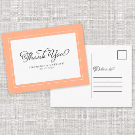 Vielen Dank für Ihre Hochzeit Moderne Kalligrafie  Postkarte