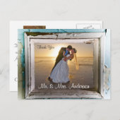 Vielen Dank für Ihre Hochzeit Postcard Unique Fram Postkarte (Vorne/Hinten)