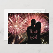 Vielen Dank für Ihre Hochzeit Postkarte (Vorne/Hinten)