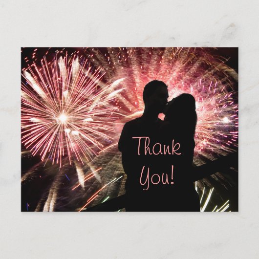 Vielen Dank für Ihre Hochzeit Postkarte (Vorderseite)