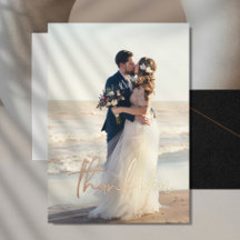 Vielen Dank für Ihre Hochzeit Real Foil Cards mit