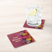 Vielen Dank für Ihre Hochzeit Rechteckiger Pappuntersetzer (Vor Ort)