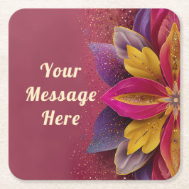 Vielen Dank für Ihre Hochzeit Rechteckiger Pappuntersetzer