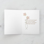 Vielen Dank für Ihre Hochzeit-Rose Dankeskarte (Innenseite)