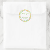 Vielen Dank für Ihre Hochzeit Runder Aufkleber (Tasche)