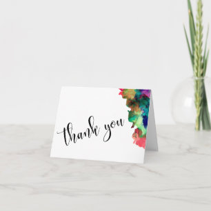 Vielen Dank für Ihre Hochzeit Schwarz Art farbenfr Dankeskarte