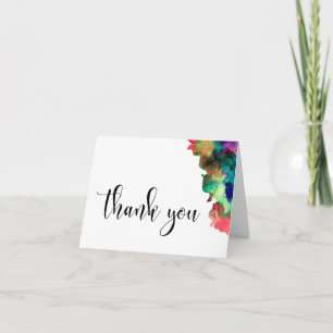 Vielen Dank für Ihre Hochzeit Schwarz Art farbenfr Dankeskarte