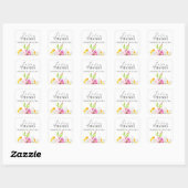 Vielen Dank für Ihre Hochzeit Stickers Watercolor (Blatt)