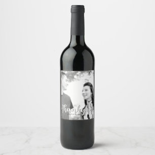 Vielen Dank für Ihre Hochzeit Wein Flaschen Labels Weinetikett