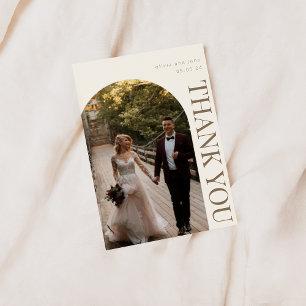 Vielen Dank für Ihre Hochzeitkarte mit Foto Einladung